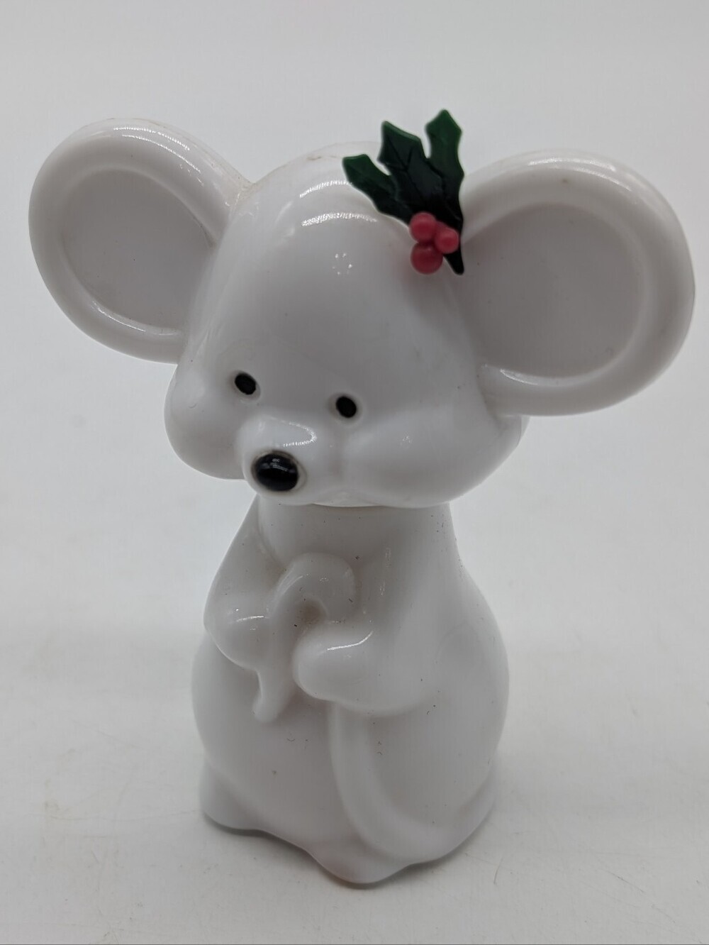 Vintage Avon Merry Mouse Christmas Perfume Bottle Cotillion Cologne .75 oz 1970s